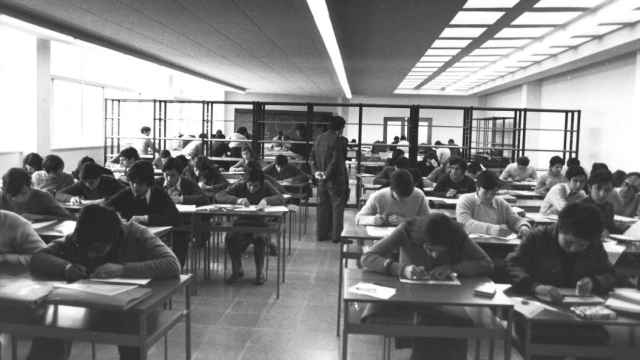 Antiguas aulas de la Universidad Laboral de Toledo. Foto: CMM.