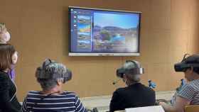 Una actividad de realidad virtual en una residencia de Castilla-La Mancha.