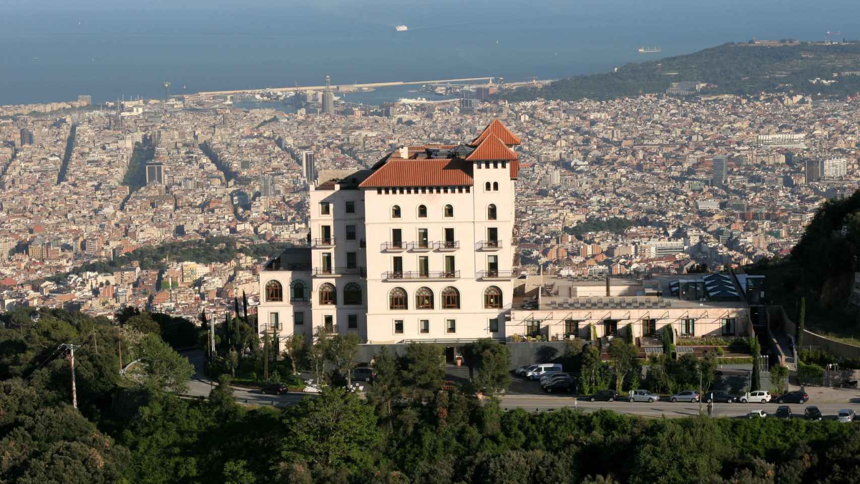 Vistas del hotel de los Obama en Barcelona.