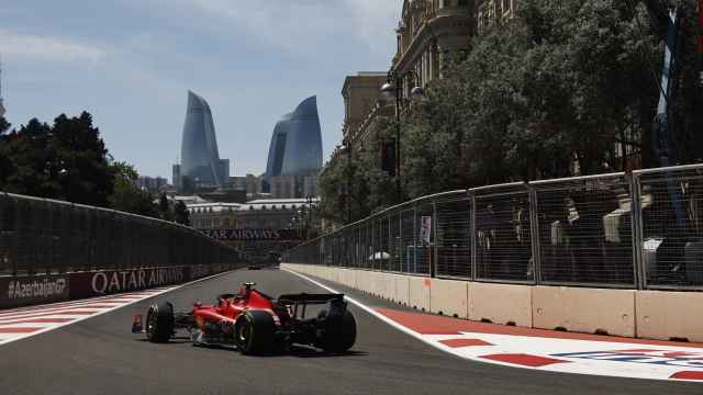 Charles Leclerc, en el GP de Azerbaiyán 2023