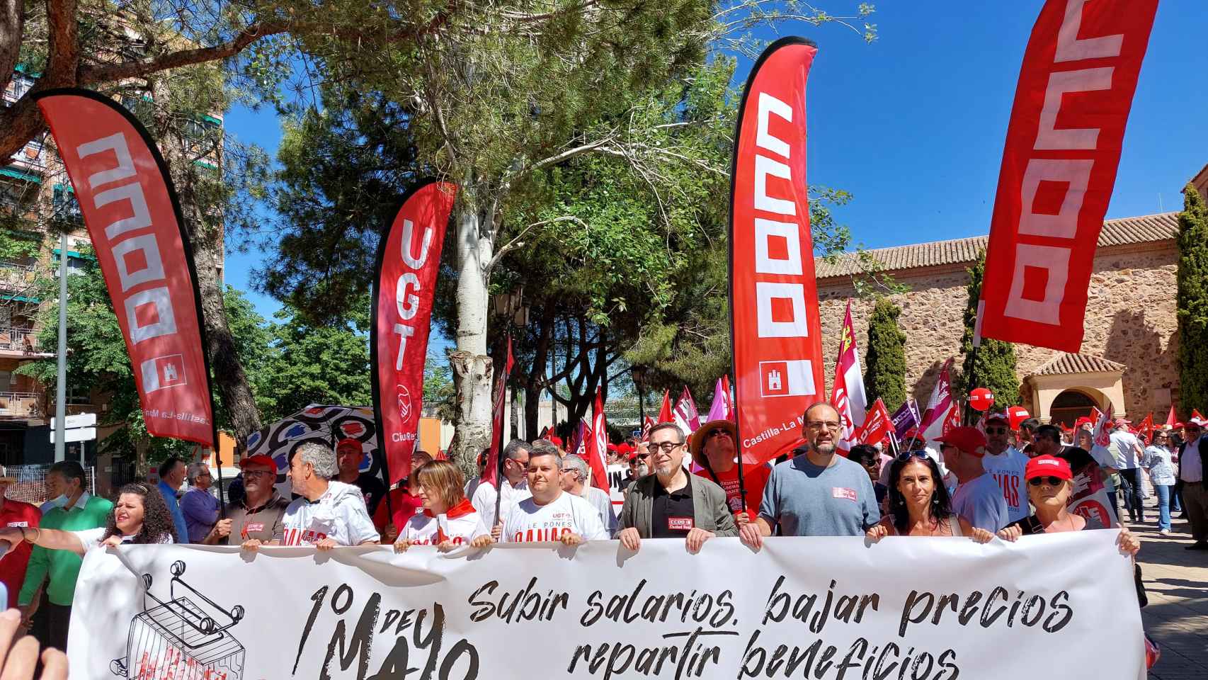 Puertollano (Ciudad Real) ha acogido la manifestación central del Primero de Mayo en Castilla-La Mancha
