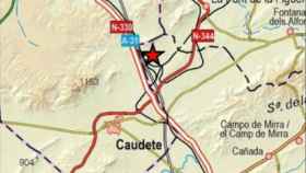 Terremoto entre Caudete (Albacete) y Cañada (Alicante). Foto: IGN.