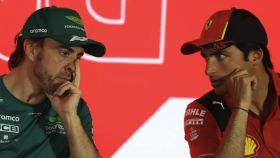 Fernando Alonso y Carlos Sainz en rueda de prensa