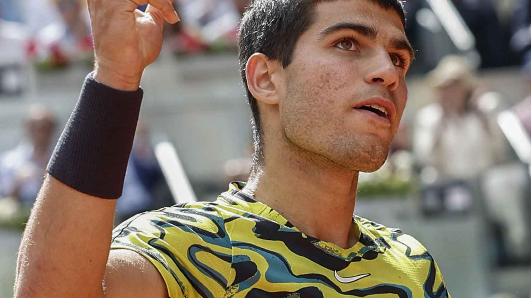 Carlos Alcaraz, en el Mutua Madrid Open 2023