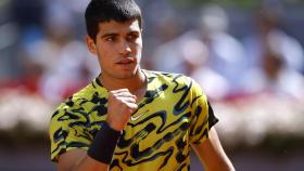 Carlos Alcaraz, en el Mutua Madrid Open 2023