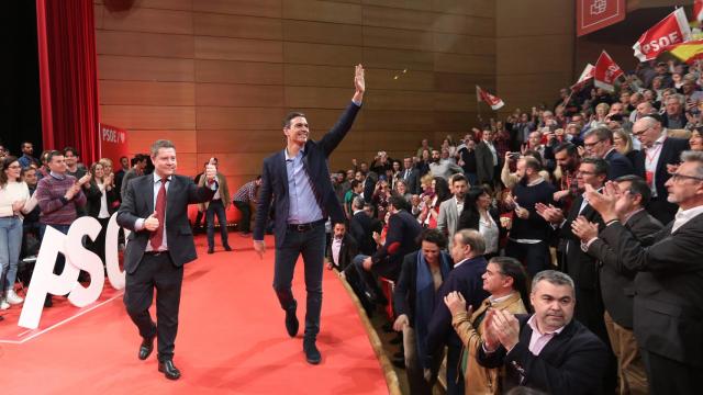 Imagen de archivo de Pedro Sánchez y García-Page. Foto: Óscar Huertas.