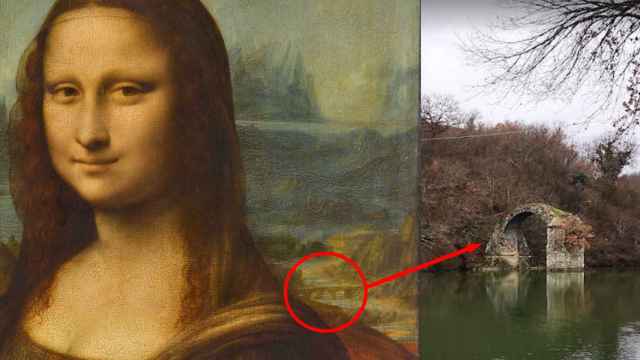 Un historiador italiano ha identificado el puente detrás de la Mona Lisa como el puente Romito,  en Laterina.