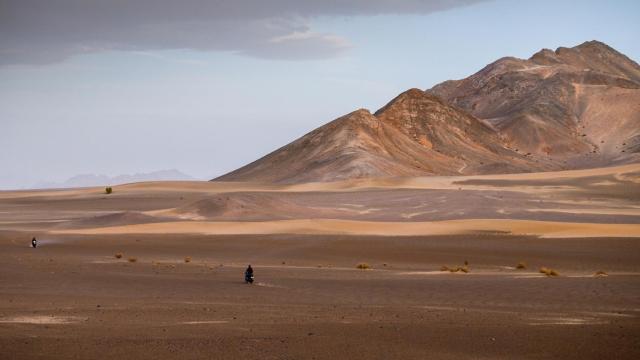 Imagen aérea del desierto de Lut (Irán).