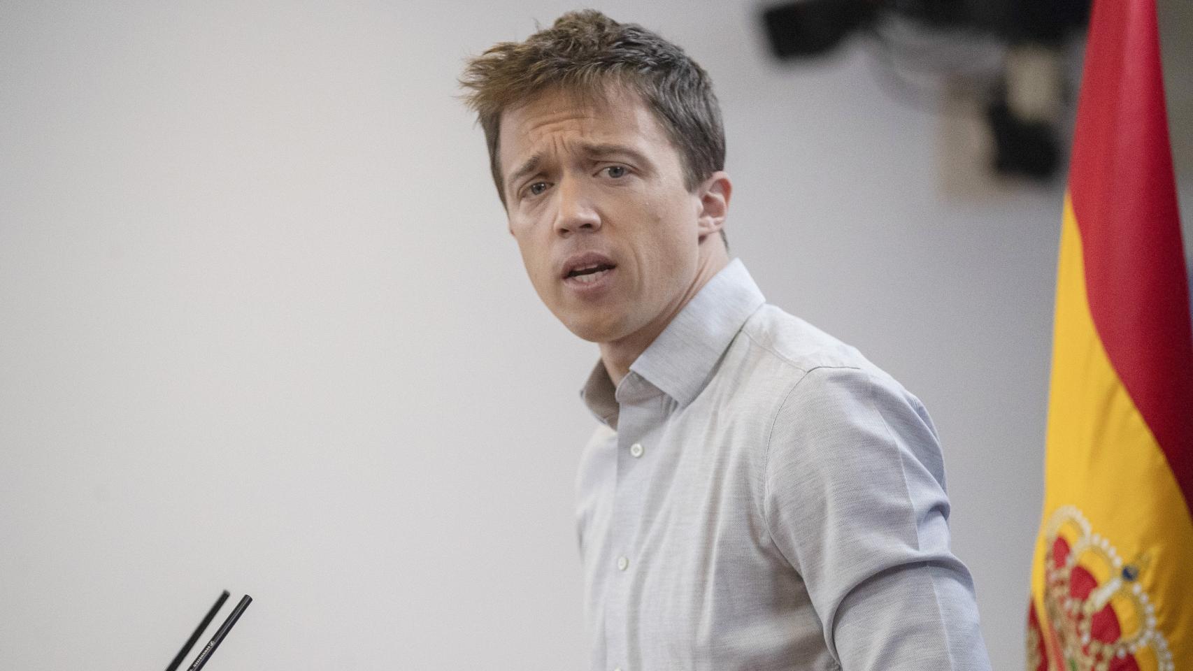 El portavoz de Más País, Íñigo Errejón, en el Congreso de los Diputados.