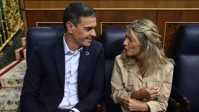 Pedro Sánchez y Yolanda Díaz , en el Congreso de los Diputados, en una imagen de archivo.