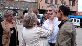 El ministro de interior, Fernando Grande-Marlaska, interviene en la convención en la localidad salmantina de Ledesma. Intervienen la delegada del Gobierno, Virginia Barcones y el secretario provincial del Psoe de Salamanca, David Serrada