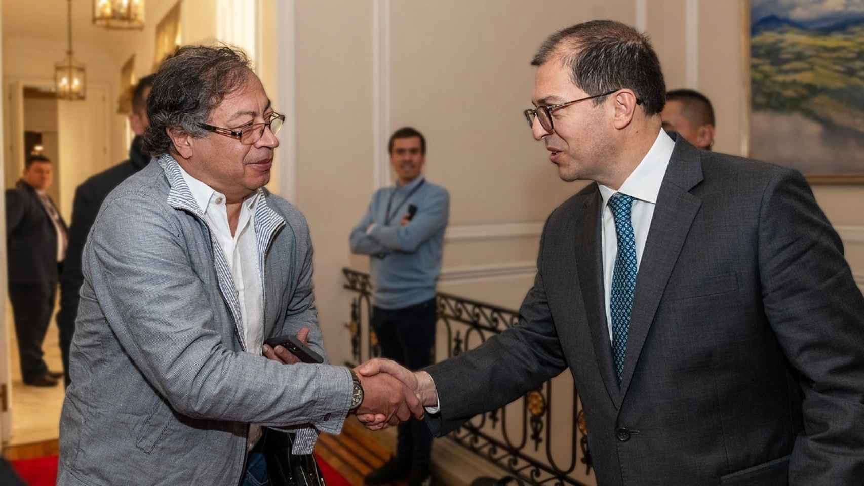 El presidente de Colombia, Gustavo Petro, y el fiscal general, Francisco Barbosa