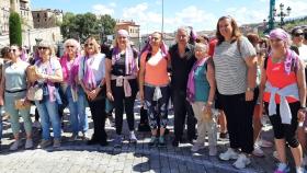 Virginia Barcones en la Marcha de Mujeres de Segovia