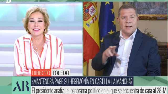 El presidente de Castilla-La Mancha, Emiliano García-Page, en el Programa de Ana Rosa