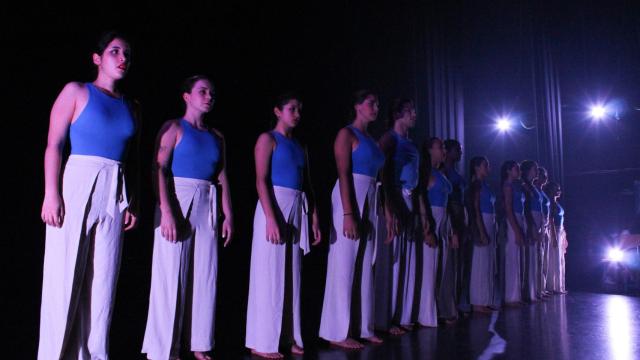 Una parte del alumnado del Conservatorio de Danza de Málaga.