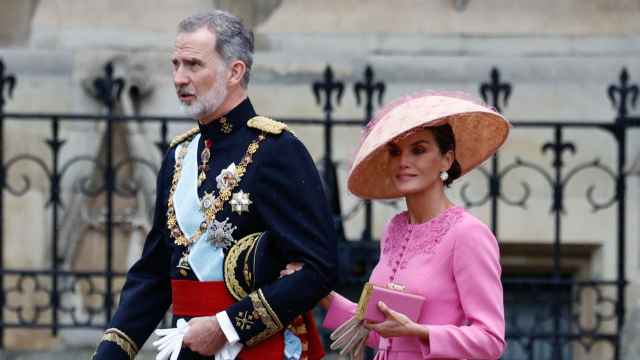 Felipe VI y Letizia en la coronación de Carlos III.
