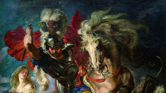 Lucha de San Jorge y el dragón, Pedro Pablo Rubens (1606-1608).