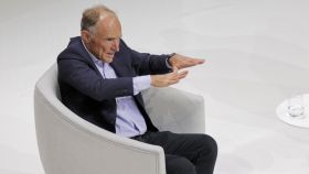 El inventor de la World Wide Web, Tim Berners, durante su intervención.