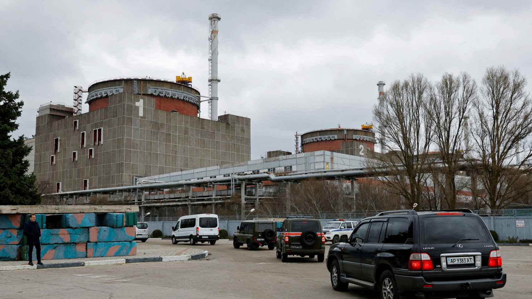 Imagen de la central nuclear de Zaporiyia, en Ucrania.