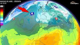 La entrada de aire frío que desplomará las temperaturas. ElTiempo.es.