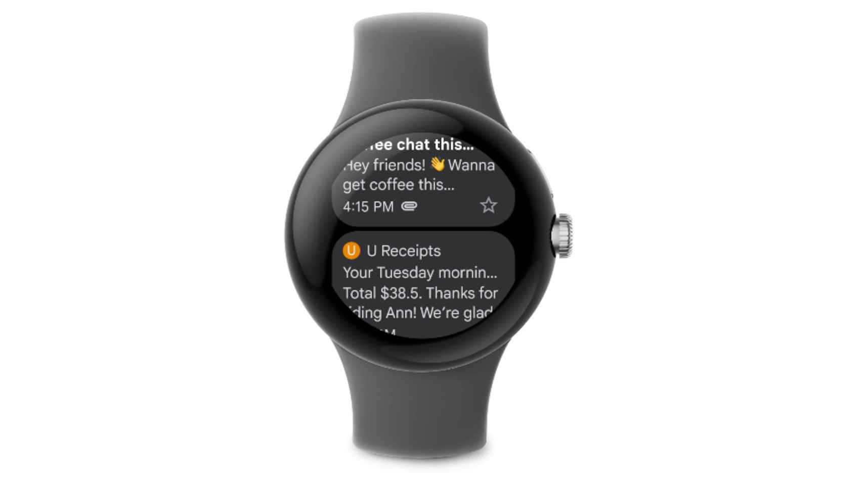 New Gmail app for Wear OS watches