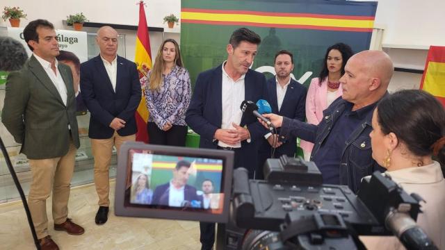 Alcázar en la presentación de la campaña de Vox en Málaga.