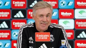 Ancelotti, en la rueda de prensa previa al partido contra el Getafe.