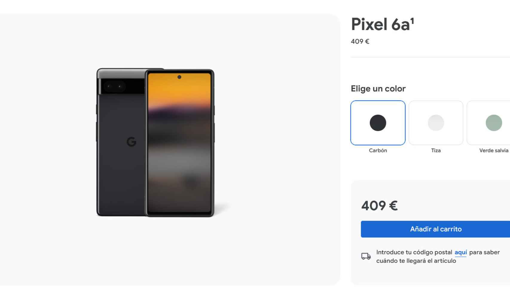 New Pixel 6a price in Europe