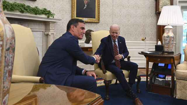Pedro Sánchez y Joe Biden, en el Despacho Oval de la Casa Blanca