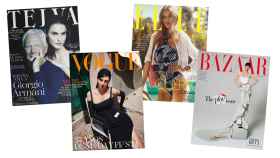 Portadas de las revistas de mayo/ Telva, Vogue, Elle y Harper's Bazaar.