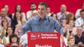 Pedro Sánchez durante un acto del PSOE.