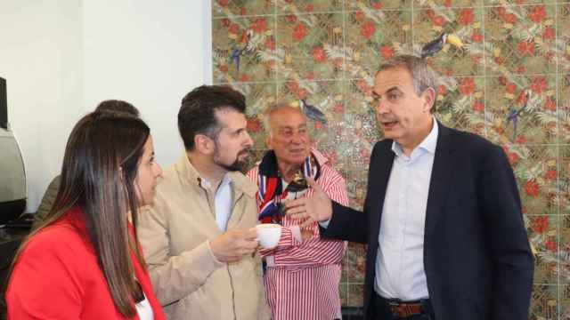 Zapatero junto a Luis Tudanca