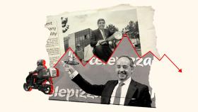 Arriba: Leopoldo Fernández Pujals, fundador de Telepizza, en 2006; abajo: Pablo Juantegui, presidente ejecutivo de la compañía, en 2016.