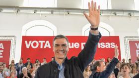 Pedro Sánchez, durante el acto