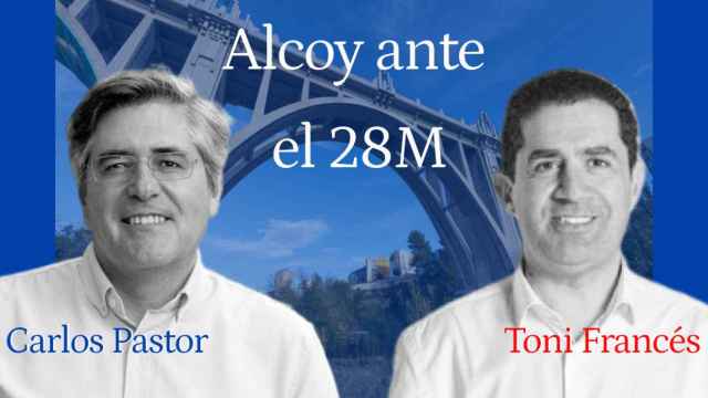Carlos Pastor y Toni Francés se enfrentan el 28M en Alcoy.