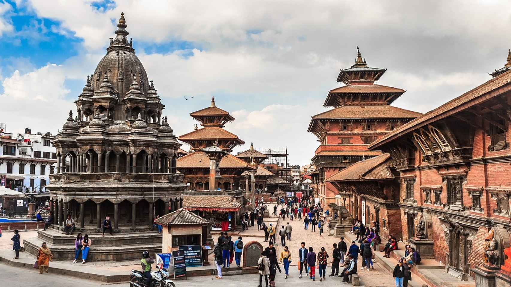 Templos y edificios de Nepal.