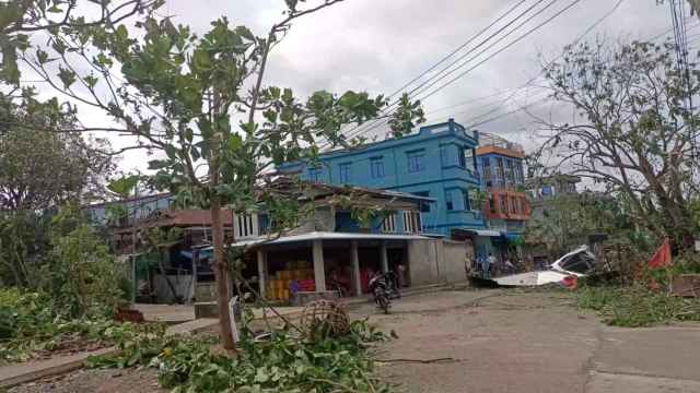 Imagen del ciclón que ha dejado al menos 60 muertos en Birmania.