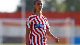 Virginia Torrecilla, en un partido del Atlético de Madrid Femenino de la temporada 2022/2023