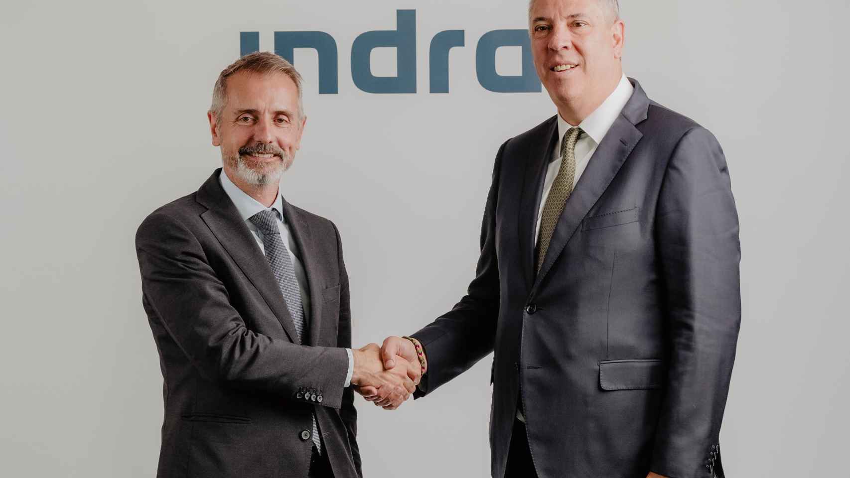 Marc Murtra y José Vicente de los Mozos, presidente y CEO de Indra respectivamente.