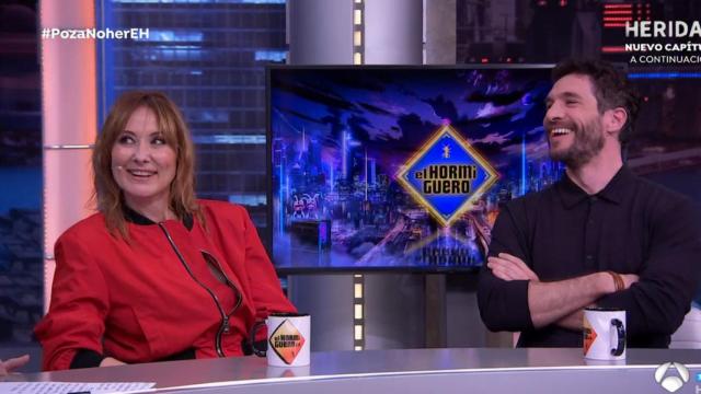 Nathalie Poza  y Michel Noher en 'El Hormiguero'.