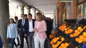 Alfonso Fernández Mañueco acompaña a Mariano Rajoy en una visita a Peñaranda