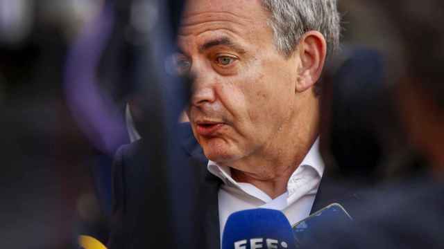 José Luis Rodríguez Zapatero, este viernes en el acto electoral del PSOE en Villena.
