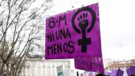 Manifestación del 8-M (Día Internacional de la Mujer) en Madrid.