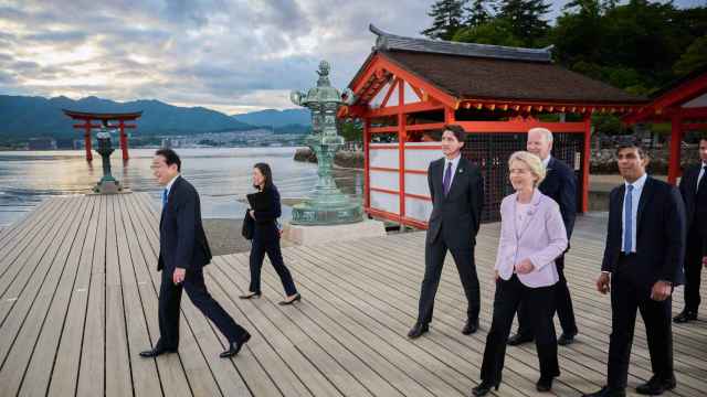Ursula von der Leyen, durante la reunión de este viernes del G-7 en Hiroshima
