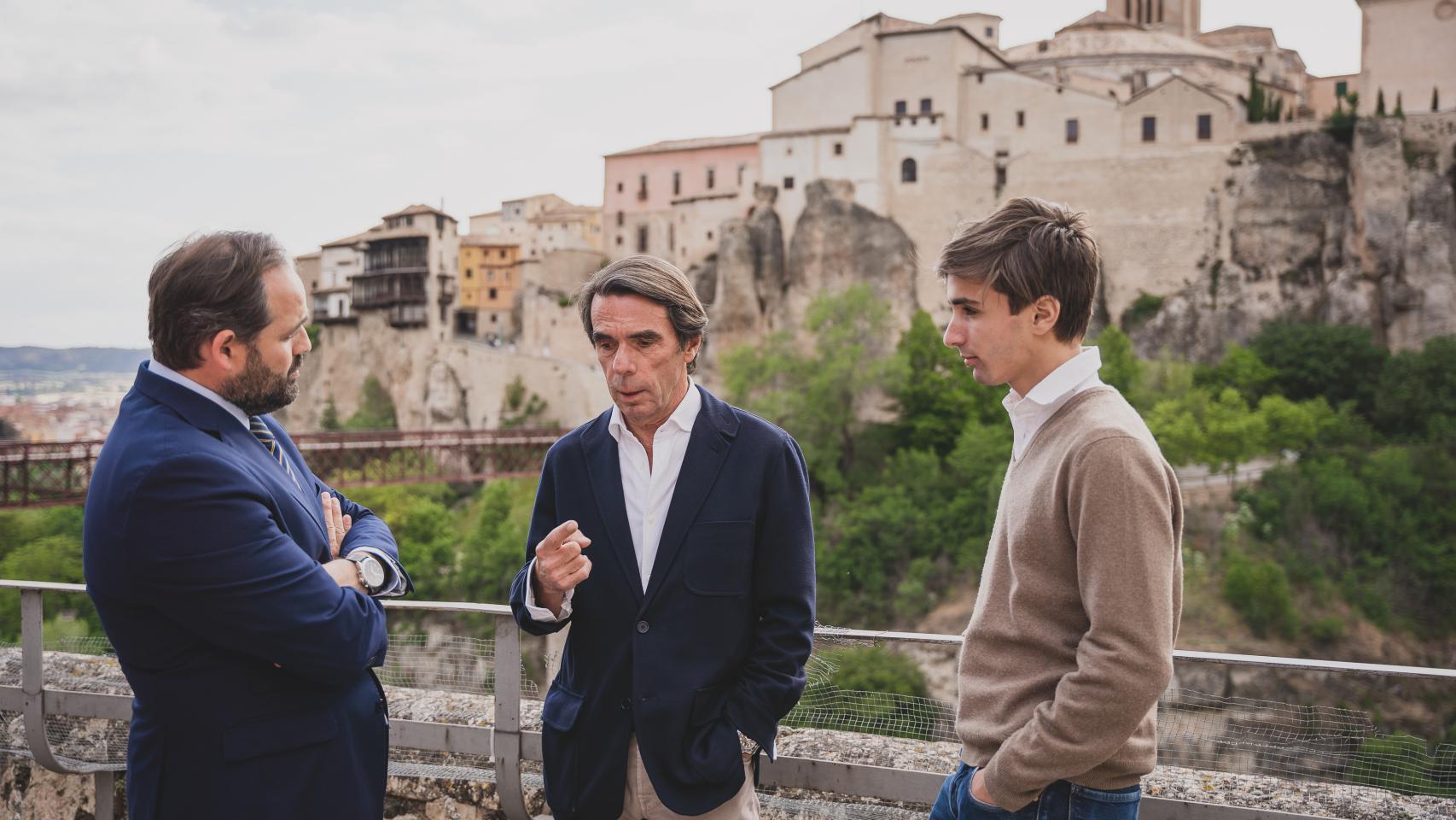 Paco Núñez, José María Aznar y Alejandro Agag.