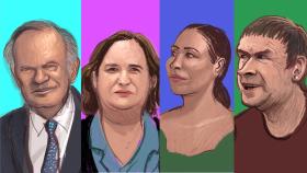 Pedro Piqueras, Ada Colau, Tamara Falcó y Arnaldo Otegi.