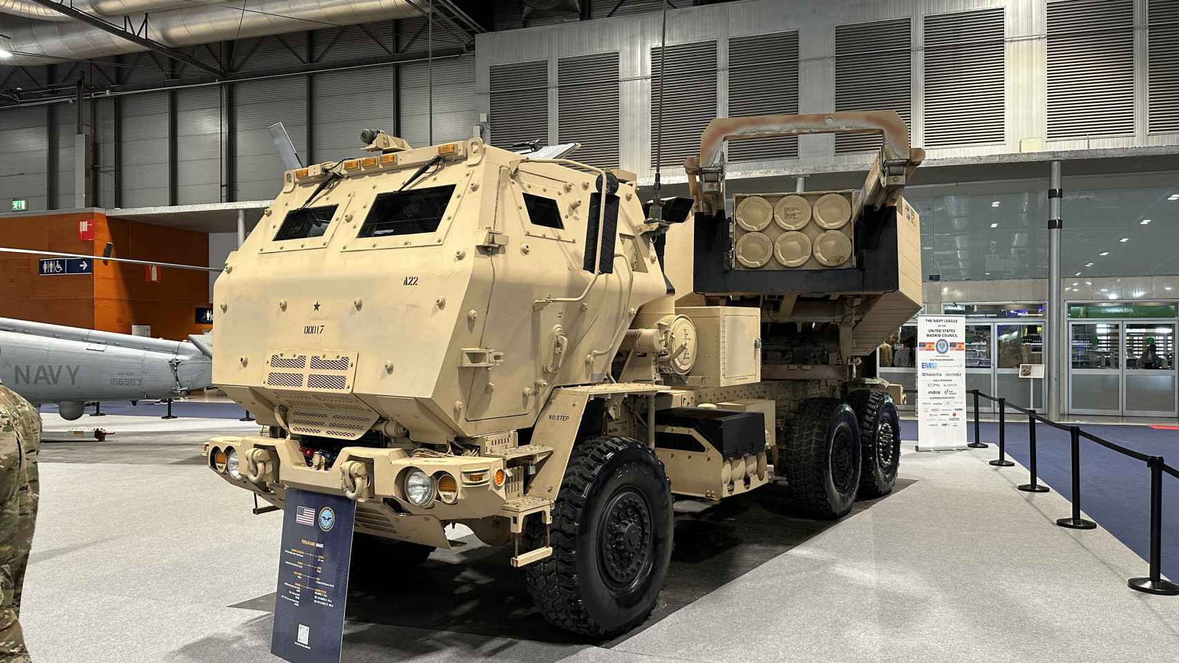 HIMARS exhibited at FEINDEF