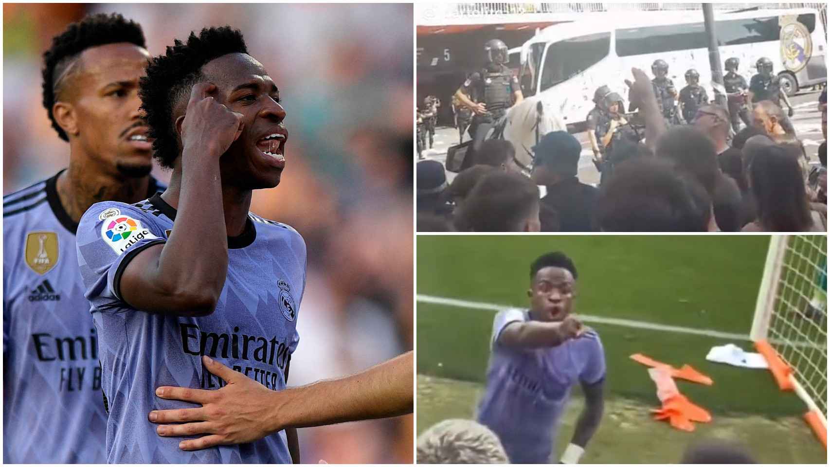 Insultos racistas a Vinicius antes y después del Valencia - Real Madrid