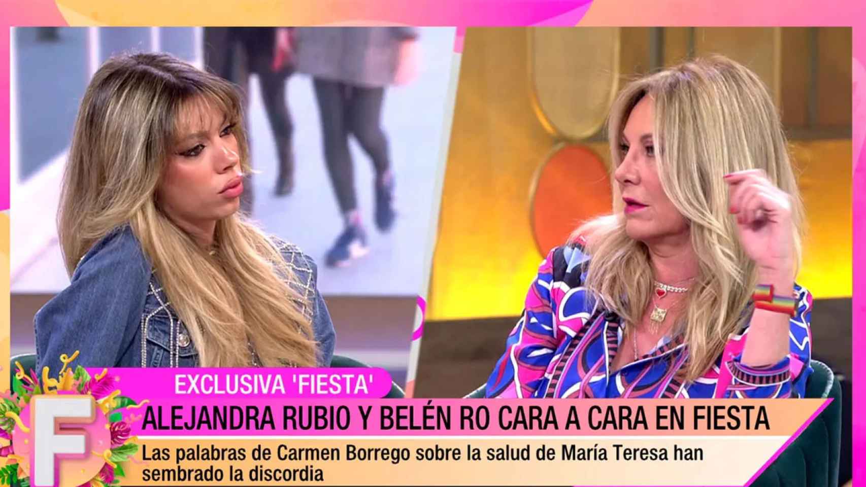 Alejandra Rubio y Belén Rodríguez en ‘Fiesta’.