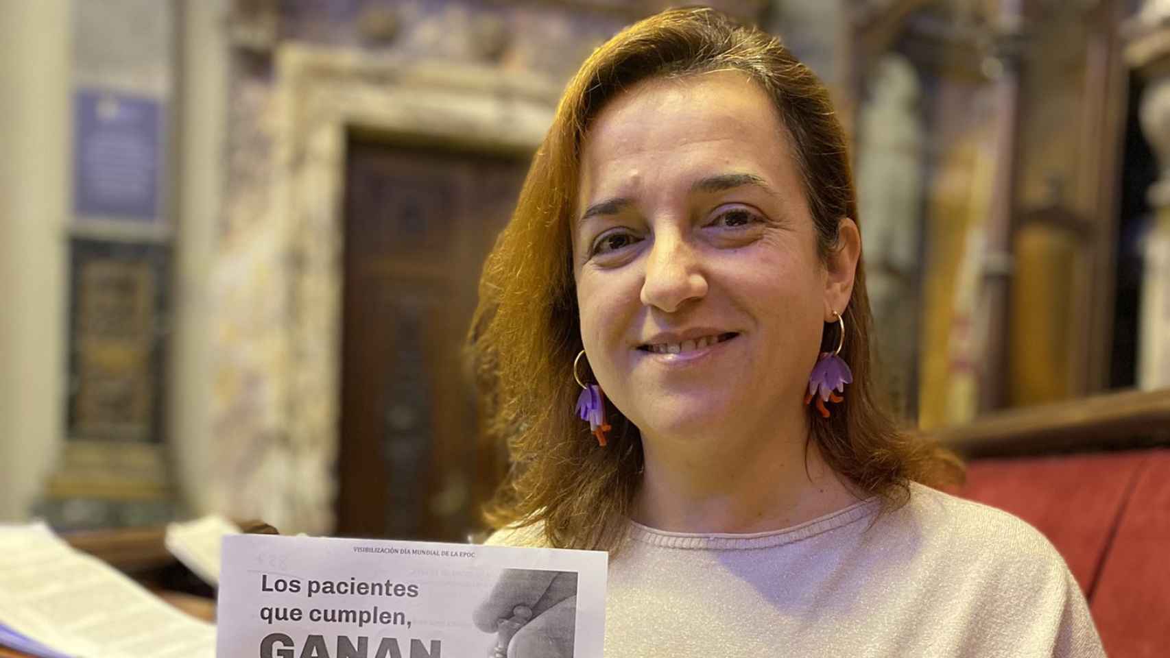 Isabel Lozano, en el pleno del Ayuntamiento de Valencia. EE
